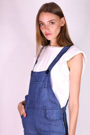 DENIM JUMPSUIT BREE - sustainably made MOMO NEW YORK sustainable clothing, pants slow fashion