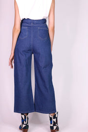 DENIM PANTS HILLARY - sustainably made MOMO NEW YORK sustainable clothing, pants slow fashion