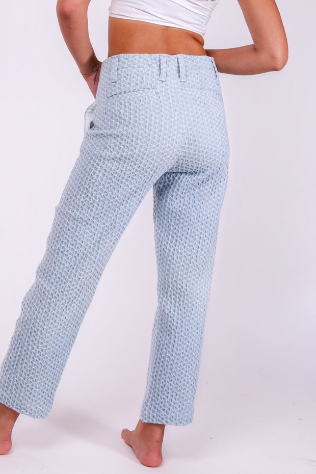 DENIM SUIT TAYLOR - sustainably made MOMO NEW YORK sustainable clothing, pants slow fashion