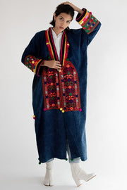 Embroidered Jacket Coat Freddy - sustainably made MOMO NEW YORK sustainable clothing, embroidered slow fashion