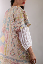 EMBROIDERED KIMONO ANISCHKA - sustainably made MOMO NEW YORK sustainable clothing, slow fashion