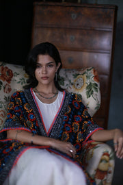 Embroidered Kimono Elida - sustainably made MOMO NEW YORK sustainable clothing, Kimono slow fashion