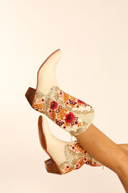 EMBROIDERED SILK WESTERN BOOTS ANILES - sustainably made MOMO NEW YORK sustainable clothing, boots slow fashion