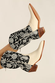 EMBROIDERED WESTERN BOOTS NICOLE - sustainably made MOMO NEW YORK sustainable clothing, boots slow fashion