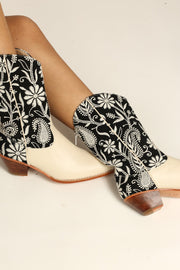 EMBROIDERED WESTERN BOOTS NICOLE - sustainably made MOMO NEW YORK sustainable clothing, boots slow fashion