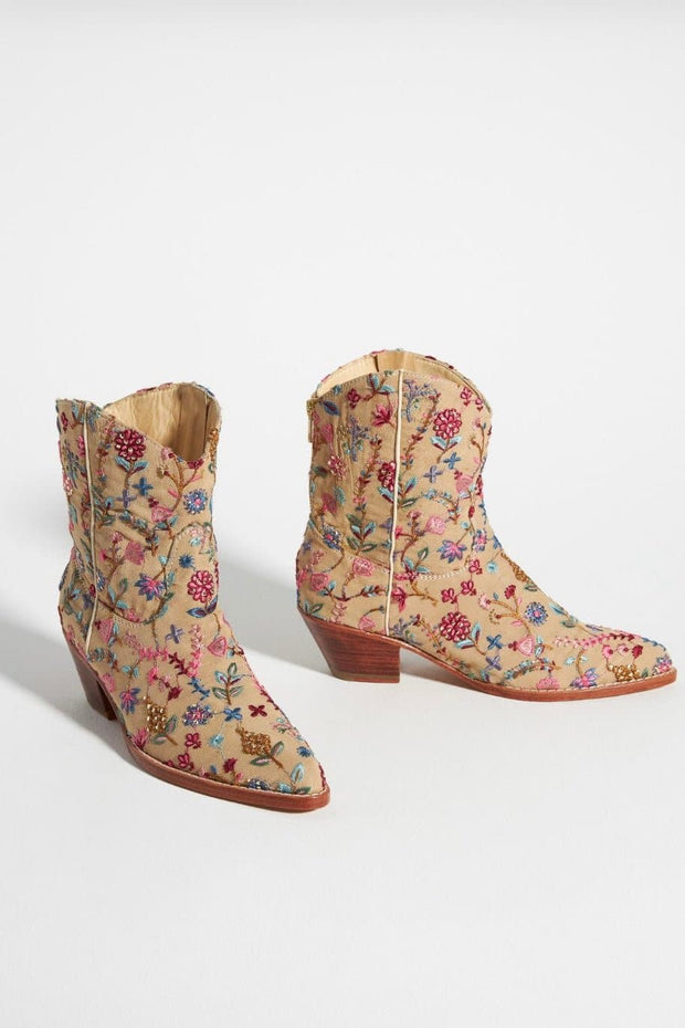 EMBROIDERED WESTERN BOOTS SUSAN X ANTHROPOLOGIE - sustainably made MOMO NEW YORK sustainable clothing, boots slow fashion