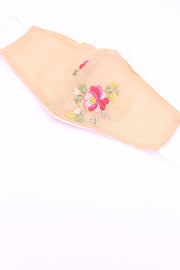 FACE MASK YUKINA EMBROIDERED SILK COTTON - sustainably made MOMO NEW YORK sustainable clothing, offerfm slow fashion