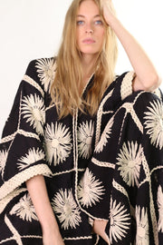 FLORA CROCHET KIMONO - sustainably made MOMO NEW YORK sustainable clothing, crochet slow fashion