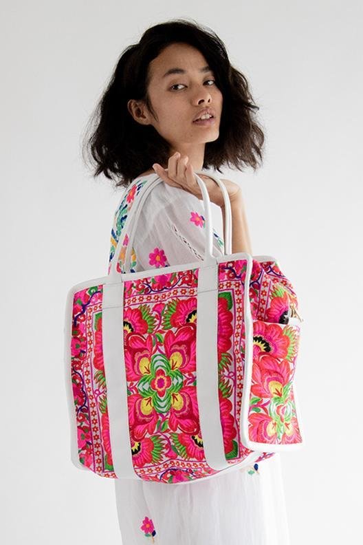 TRIBAL BOHO STYLE BAG ARIEL - sustainably made MOMO NEW YORK sustainable clothing, offer slow fashion