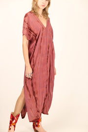 HAND NATURAL TIE DYE KAFTAN NIKI - sustainably made MOMO NEW YORK sustainable clothing, kaftan slow fashion