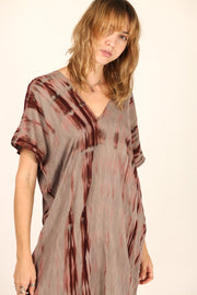 HAND NATURAL TIE DYE KAFTAN NIKI - sustainably made MOMO NEW YORK sustainable clothing, kaftan slow fashion