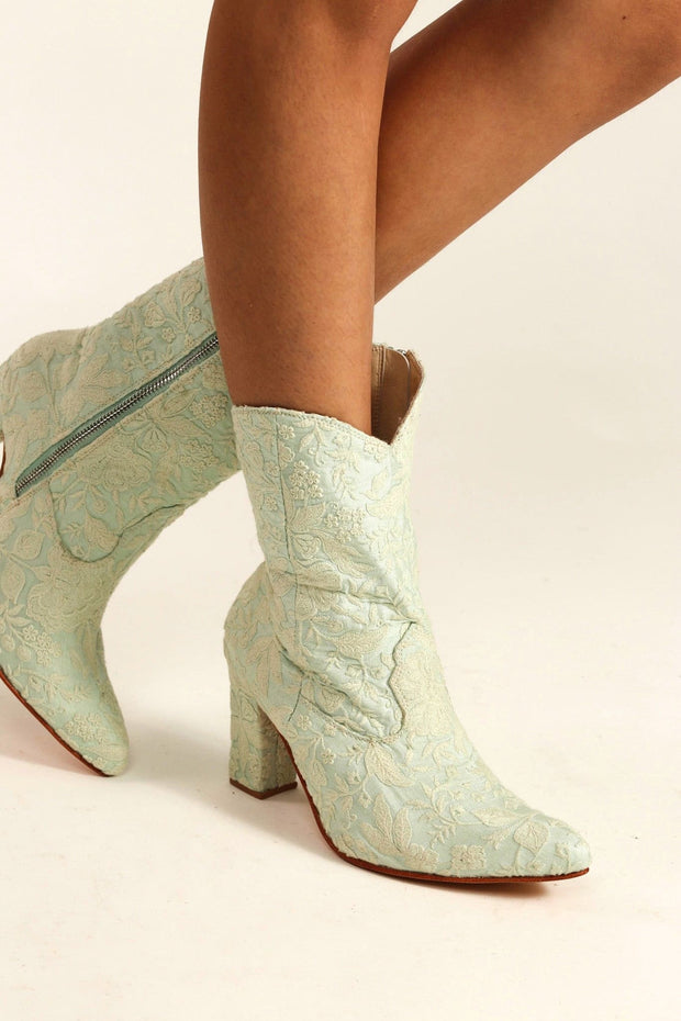 HIGH HEEL BOOTS MEGHNA - sustainably made MOMO NEW YORK sustainable clothing, ankle boots slow fashion