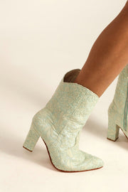 HIGH HEEL BOOTS MEGHNA - sustainably made MOMO NEW YORK sustainable clothing, ankle boots slow fashion