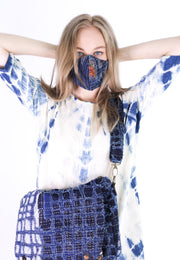 INDIGO PATCHWORK MESSENGER BAG PILUN - sustainably made MOMO NEW YORK sustainable clothing, offer slow fashion