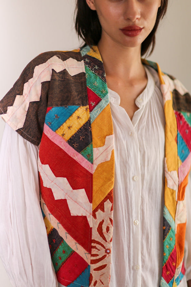 KIMONO VEST KREATREES - sustainably made MOMO NEW YORK sustainable clothing, Kimono slow fashion