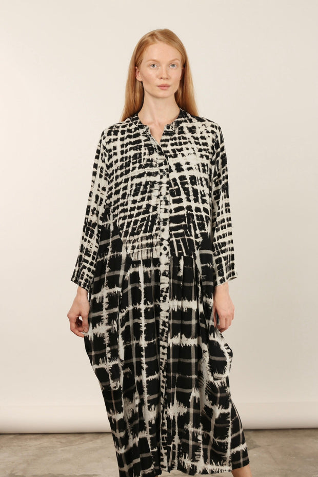 KIRAZ COTTON DRESS - sustainably made MOMO NEW YORK sustainable clothing, dress slow fashion