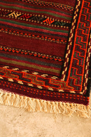 KURDISH DESIGN KILIM RUG - sustainably made MOMO NEW YORK sustainable clothing, rug slow fashion