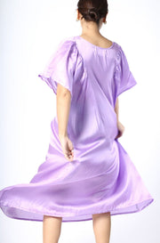 LAVENDER SILK DRESS JULIANA - sustainably made MOMO NEW YORK sustainable clothing, dress slow fashion