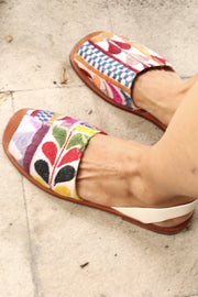 LEATHER SANDALS FRANCES - sustainably made MOMO NEW YORK sustainable clothing, mules slow fashion