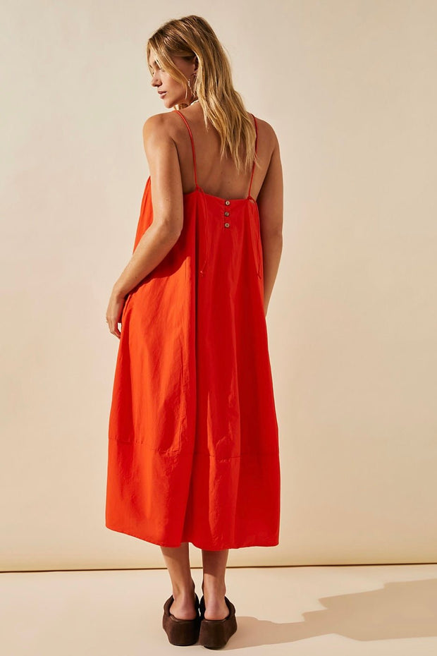 MIDI COTTON DRESS MICHELLE - sustainably made MOMO NEW YORK sustainable clothing, wholesale1122 slow fashion