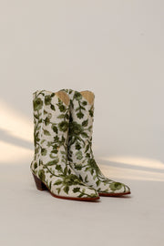 NATURE LOVE EMBROIDERED WESTERN BOOTS - sustainably made MOMO NEW YORK sustainable clothing, wholesaleshoes slow fashion