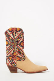 NEEDLESTITCH EMBROIDERED WESTERN BOOTS X ANTHROPOLOGIE - sustainably made MOMO NEW YORK sustainable clothing, boots slow fashion