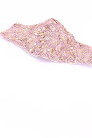 PINK SEQUIN FACE MASK GRASI - sustainably made MOMO NEW YORK sustainable clothing, offerfm slow fashion