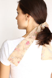 SCRUNCHIE BOW SILK HANNAH - sustainably made MOMO NEW YORK sustainable clothing, slow fashion