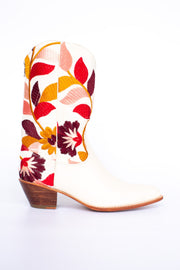 EMBROIDERED FLOWER WESTERN BOOTS X ANTHROPOLOGIE - sustainably made MOMO NEW YORK sustainable clothing, boots slow fashion