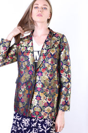 SILK BLAZER JACKET MAXINE - sustainably made MOMO NEW YORK sustainable clothing, offer slow fashion