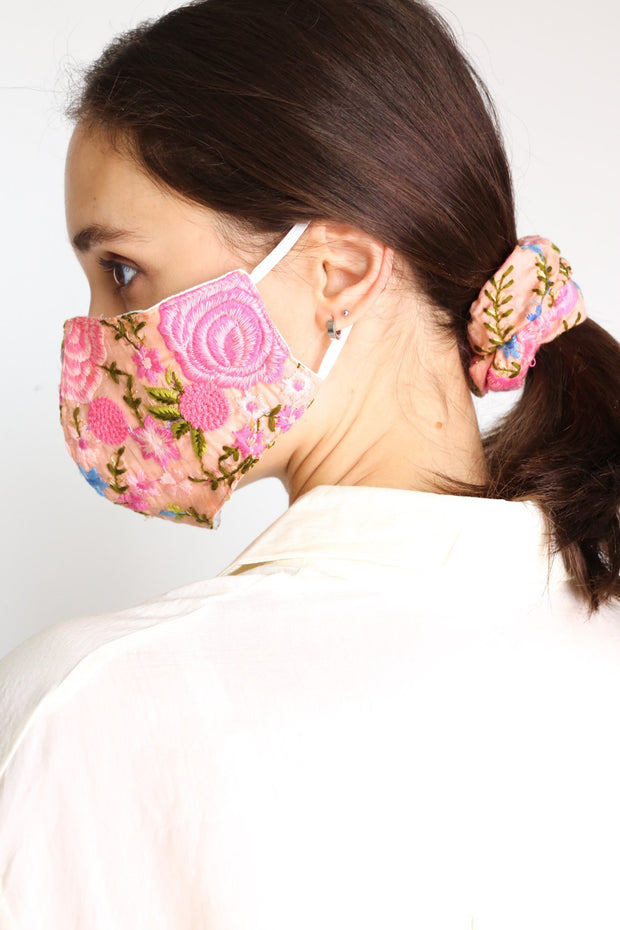 SILK COTTON SCRUNCHIE FATI - sustainably made MOMO NEW YORK sustainable clothing, slow fashion