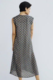 SILK DRESS KAREN - sustainably made MOMO NEW YORK sustainable clothing, kaftan slow fashion