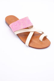 STRAP LEATHER SANDALS CLAUDIA - sustainably made MOMO NEW YORK sustainable clothing, mules slow fashion