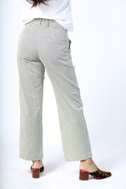 STRIPE TROUSER PANTS LILO - sustainably made MOMO NEW YORK sustainable clothing, pants slow fashion