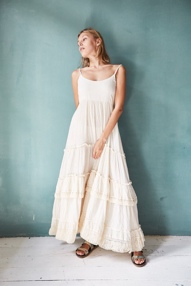 Summer Dress Tamara - sustainably made MOMO NEW YORK sustainable clothing, Boho Chic slow fashion