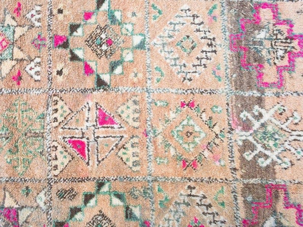 vintage moroccan rug from Beni mguild, berber handmade area rug - sustainably made MOMO NEW YORK sustainable clothing, rug slow fashion