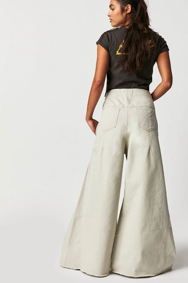 WIDE LEG PANTS SANDY - sustainably made MOMO NEW YORK sustainable clothing, pants slow fashion