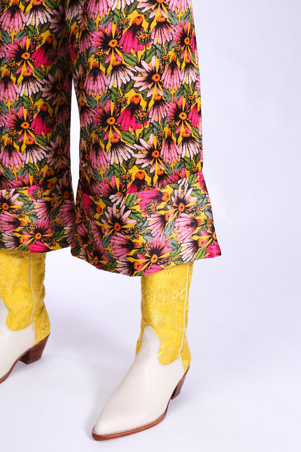 YELLOW / CREME BOOTS SELINA X FREE PEOPLE - sustainably made MOMO NEW YORK sustainable clothing, boots slow fashion